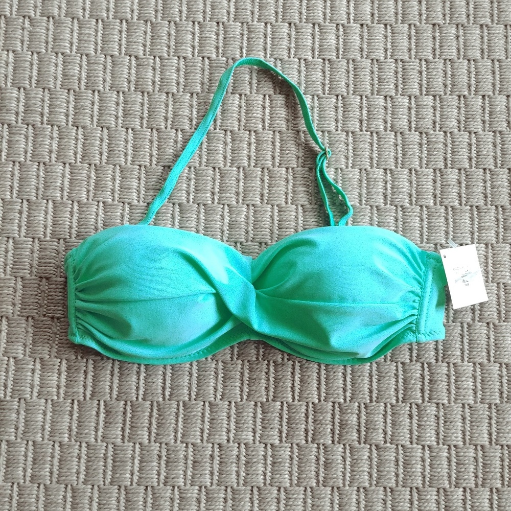 Sexy Push Up Teal Bikini Top Removable Strap Sz S